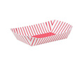 Pudełka na łakocie w biało-czerwone paski - 4 szt.