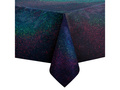 Two-sided holographic tablecloth black and silver - 137 x 274 cm - 1 pcs.