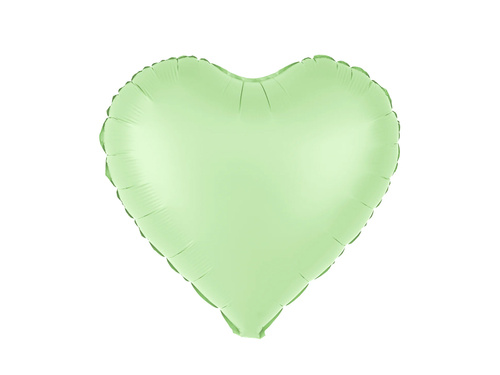 Balon foliowy Serce pistacjowe - 45 cm - 1 szt.