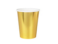 Kubeczki papierowe złote - 220 ml - 6 szt.