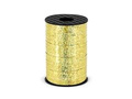 Decorative ribbon for balloons - holographic - gold - 225 m