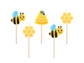 Bee picker candles - 5 pcs.