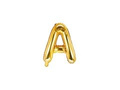 Balon foliowy litera "A" złota - 35 cm