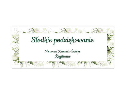 Naklejki personalizowane na pudełka na ciasto - 8 szt.