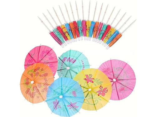 Parasolki papierowe do drinków - 10 cm - 10 szt.