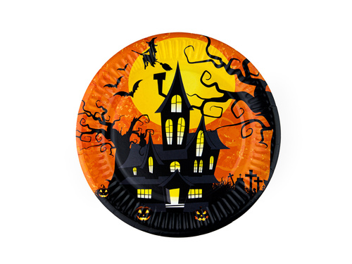 Halloween Haunted House plates - 18 cm - 6 pcs.