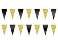 Bunting, gold and black - 5 m - 1 pc