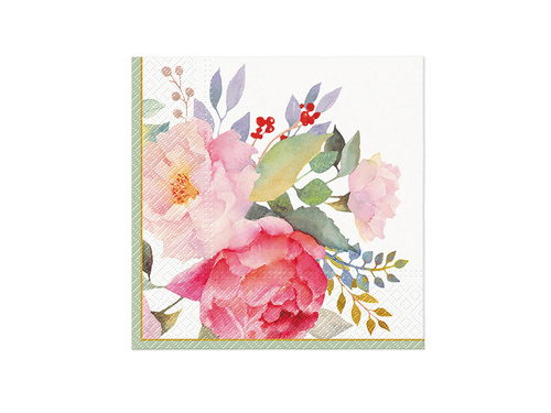 Delicate Bouquet napkins - 33 cm - 20 pcs.