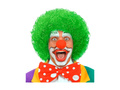 Zielona peruka klauna włosy afro