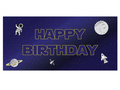 Happy Birthday Cosmos Poster - 70x33 cm