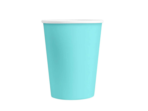 Turquoise cups - 220 ml - 6 pcs.