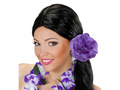 Purple flower hair tie - 1 pc