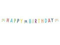 Happy Birthday banner for eighteenth Confetti - 180 cm - 1 pcs.