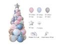 Bouquet of Christmas tree balloons - 63 pcs.