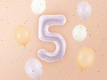 Number 5 Purple Foil Balloon - 72 cm - 1 pc