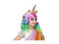 Peruka kolorowa jednorożec z opaską