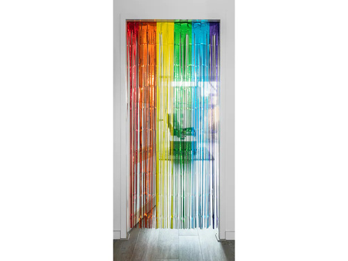 Kurtyna - zasłona na drzwi tęczowa - 100 cm x 200 cm
