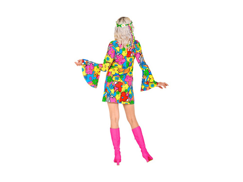 Strój Mody z Lat 60. - Flower Power