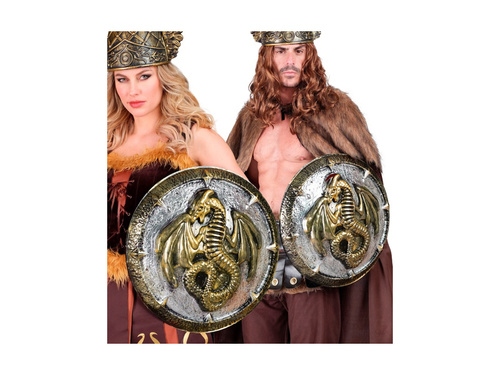 Tarcza smoka z uchwytami - 48 cm