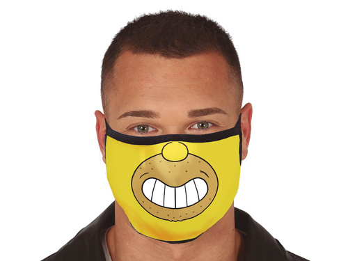 Maseczka na twarz materiałowa 3-warstwowa Simpson - 1 szt.