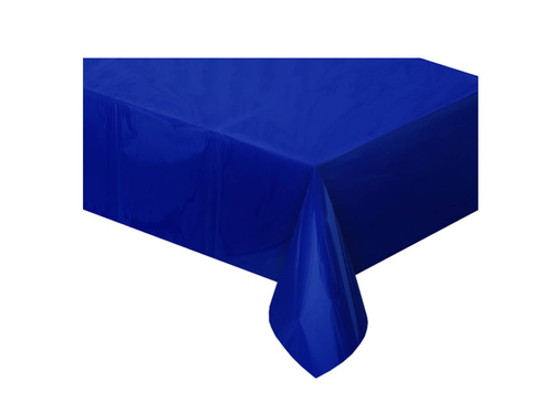 Obrus foliowy granatowy metaliczny - 137 x 183 cm - 1 szt.