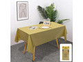 Gold matte foil tablecloth - 137 x 274 cm - 1 pc.