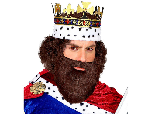 Brown beard and mustache