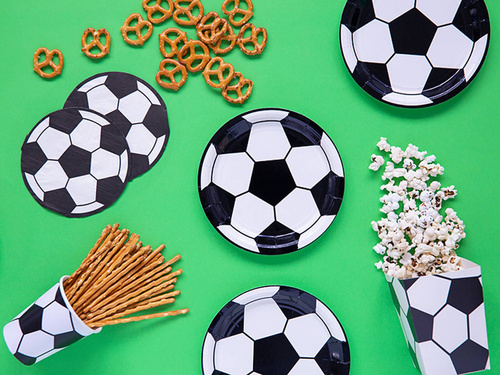 Football Paper Plates - 18 cm - 6 pcs