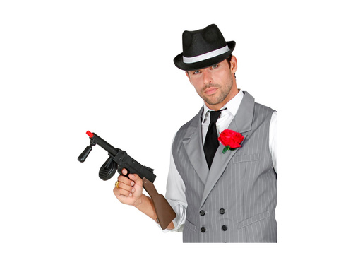 Karabin maszynowy gangsterski Tommy z dźwiękiem - 50 cm