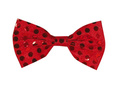 Red bow-tie with sequined - 1 pc