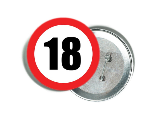 Pin Prohibition sign 18 - 1 piece.