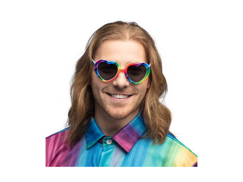 Okulary imprezowe Tęczowe serca