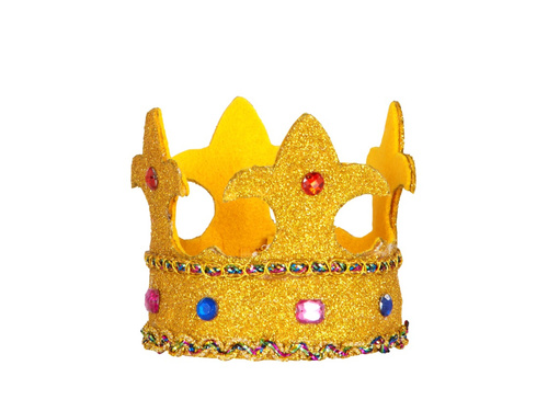 Mini korony z klejnotami - elastyczna