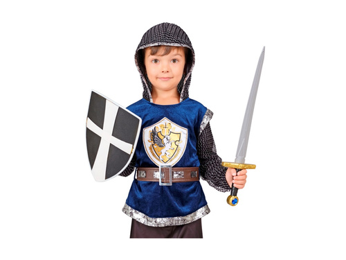 Zestaw krzyżowca: tarcza i miecz - miecz 49 cm, tarcza 19 cm