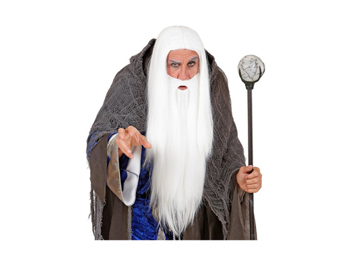 Peruka Czarodzieja z brodą