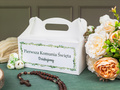 Decorative cake box white - 6 pc