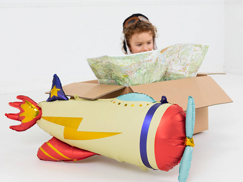 Foil balloon Airplane - 91 x 39 cm - 1 pc.