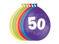 Birthday balloons 50th - 27 cm - 6 pcs.