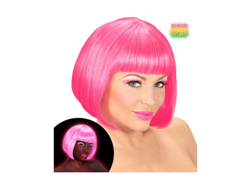 Neonowo różowa peruka Valentina