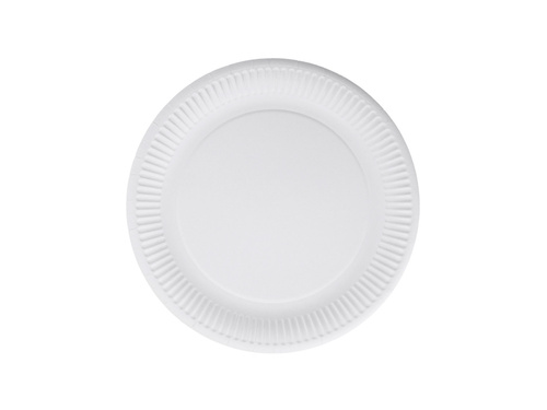 White paper plates - 18 cm - 20 pcs.