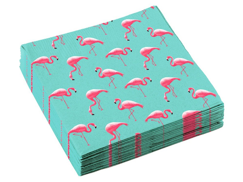 Flamingos napkins - 33 cm - 20 pcs.