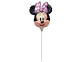Balon foliowy do patyka - Myszka Minnie - 30 cm