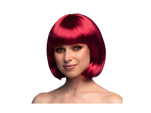 Peruka kabaretowa rubinowa
