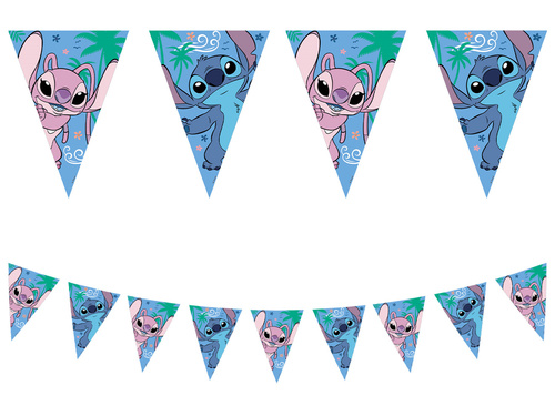 Stitch & Angel flag banner - 1 pc.