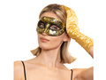 Maska karnawałowa - złota - 1 szt.