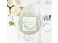 Communion cutlery pockets with eucalyptus - 16 pcs.