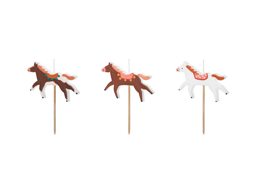 Candle Horses - 3 pcs.