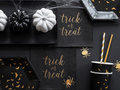 Talerzyki papierowe halloweenowe Trick or Treat - 20 cm - 6 szt.