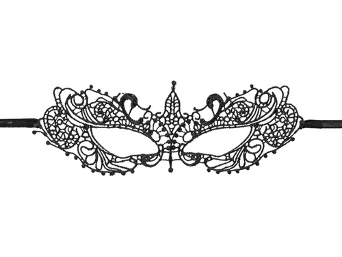 Black lace eyemask