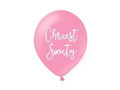 Latex balloons with the inscription Holy Baptism - pink - 30 cm - 100 pcs.